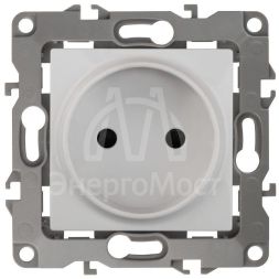 Механизм розетки 1-м СП Эра12 12-2105-01 16А IP20 16AX 250В 2P бел. Эра Б0018254