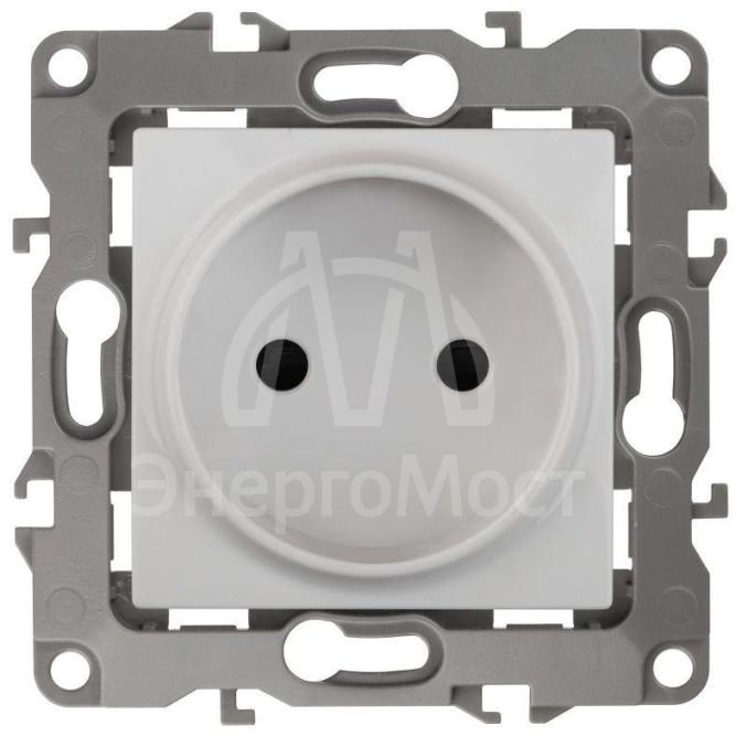 Механизм розетки 1-м СП Эра12 12-2105-01 16А IP20 16AX 250В 2P бел. Эра Б0018254