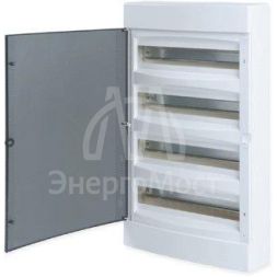 Щит распределительный навесной Unix 4х18мод. IP41 бел. дверь PROxima EKF ux-4x18-nw