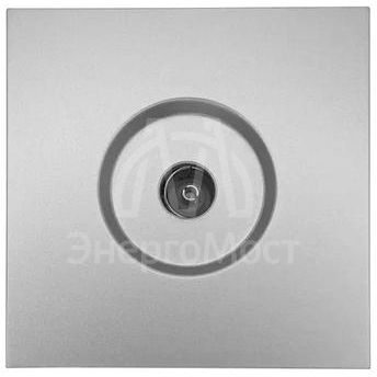 Розетка ТВ оконечная СП ZIMA IP20 сер. матов. LEZARD 704-7488-130