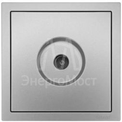 Розетка ТВ оконечная СП ZIMA IP20 сер. матов. LEZARD 704-7488-130