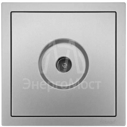 Розетка ТВ оконечная СП ZIMA IP20 сер. матов. LEZARD 704-7488-130