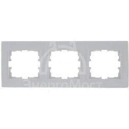 Рамка 3-м Karina горизонт. бел. LEZARD 707-0200-148