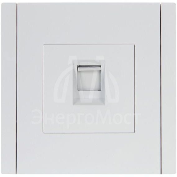Розетка компьютерная RJ45 кат.5E FORTE&amp;amp;PIANO FP232 бел. IEK FP-K10-1-K01