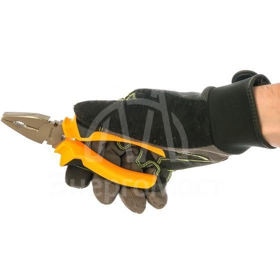 Плоскогубцы (пассатижи) 160мм никелированные двухкомпонентные рукоятки Вихрь 73/6/3/6