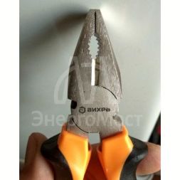 Плоскогубцы (пассатижи) 160мм никелированные двухкомпонентные рукоятки Вихрь 73/6/3/6