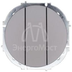 Выключатель 3-кл. СП OSEN механизм сер. матов. LEZARD 743-7488-109