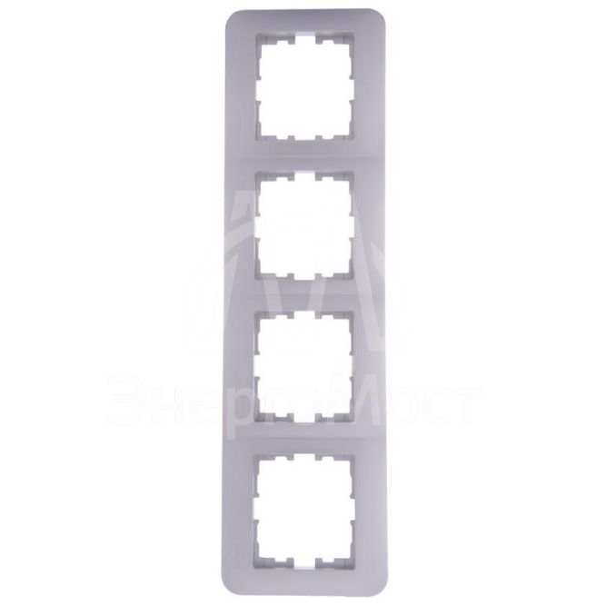 Рамка 4-м KARINA LIFE горизонт. жемчуж./бел. перламутр. LEZARD 708-3000-149