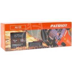 Машина углошлифовальная (УШМ) AG 131. 875Вт 11000об/мин 125мм М14 PATRIOT 110301331