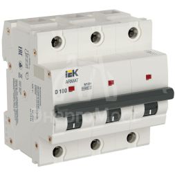 Выключатель автоматический модульный 3п D 100А M10H ARMAT IEK AR-M10H-3-D100
