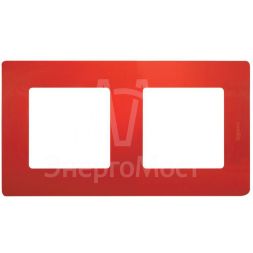 Рамка 2-м Etika красн. Leg 672532