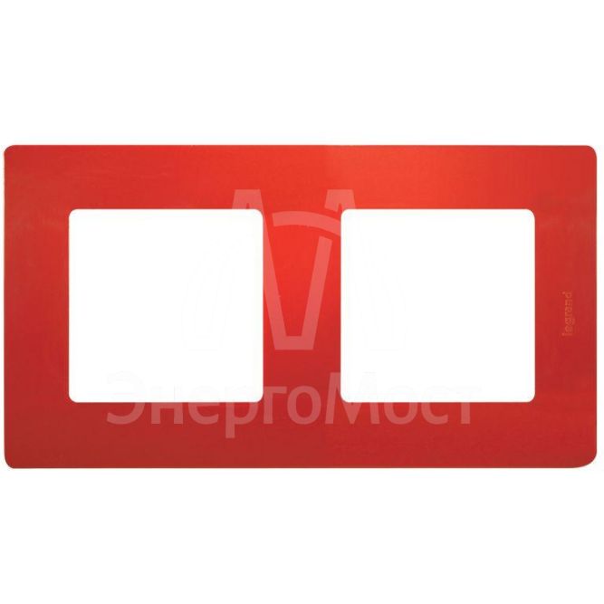 Рамка 2-м Etika красн. Leg 672532
