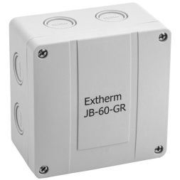 Коробка распределительная 110х110х67мм IP66 в комплекте с клеммным рядом 5х6кв.мм 41А сер. Extherm JB-60-GR