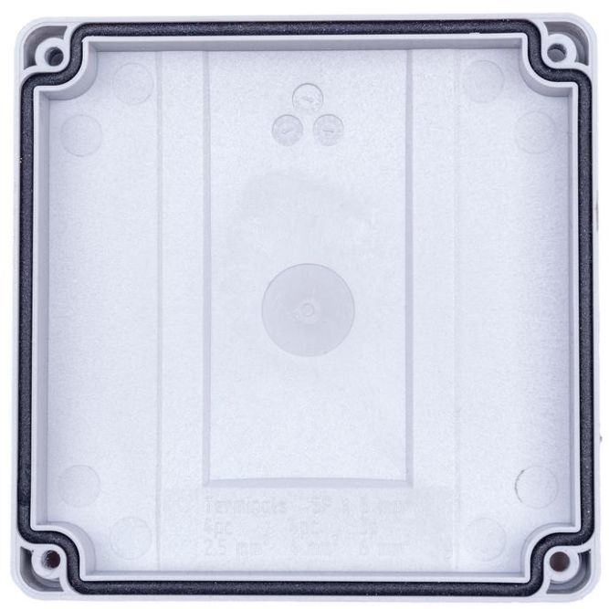 Коробка распределительная 110х110х67мм IP66 в комплекте с клеммным рядом 5х6кв.мм 41А сер. Extherm JB-60-GR