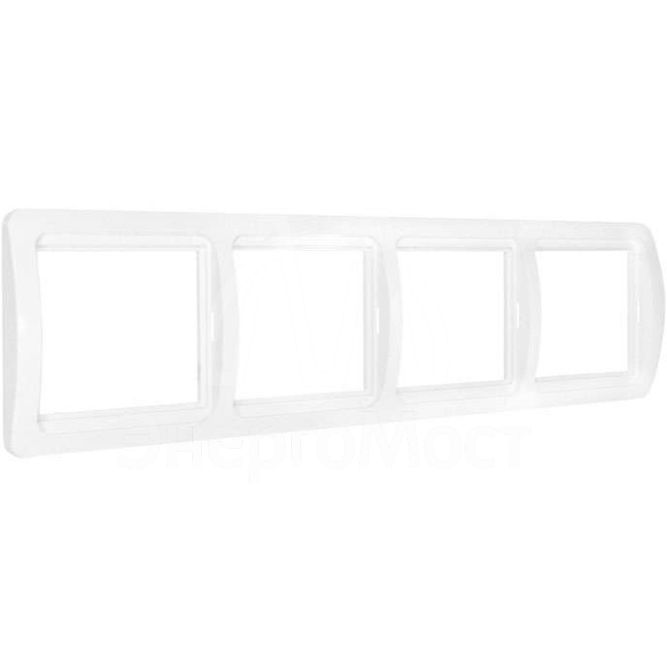 Рамка 4-м Валери гор. бел. UNIVersal ВР004Г