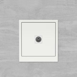 Розетка телевизионная одиночная TV KANT бел. магнолия DKC 7000503