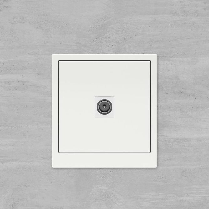 Розетка телевизионная одиночная TV KANT бел. магнолия DKC 7000503