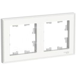 Рамка 2-м AtlasDesign Art бел. SchE ATN200102