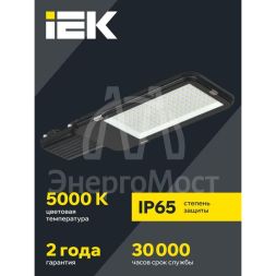 Светильник светодиодный ДКУ 1013-120Д 5000К IP65 уличный консольный IEK LDKU1-1013-120-5000-K03