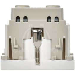 Розетка 1-м Праймер 2мод. 45х45 РКС-20-30-П с заземл. бел. IEK CKK-40D-RSZB2-K01-K