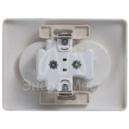 Розетка 2-м СП Glossa 16А IP20 без заземл. в сборе титан SchE GSL000420