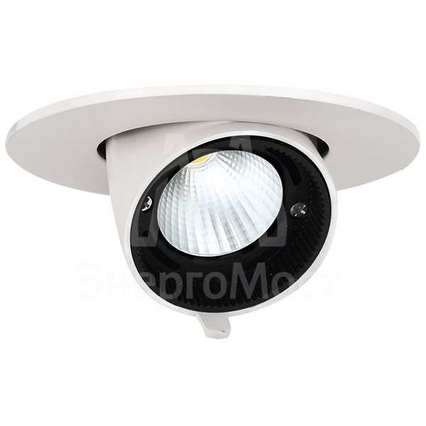 Светильник светодиодный PLED DL4 WH Downlight 18Вт 4000К IP40 24град. ДВО встраив. поворотн. Pro+ JazzWay 5021884