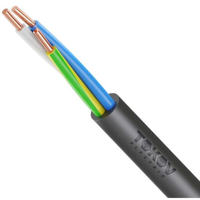 Кабель TOKOV ELECTRIC ВВГнг(А)-LS 3х2.5 ОК (N PE) 0.66кВ (уп.100м) УТ000028596