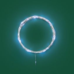 Гирлянда светодиодная "Роса" 10м 100 LED бел. IP20 3хАА (в комплект не входят) Neon-Night 302-075