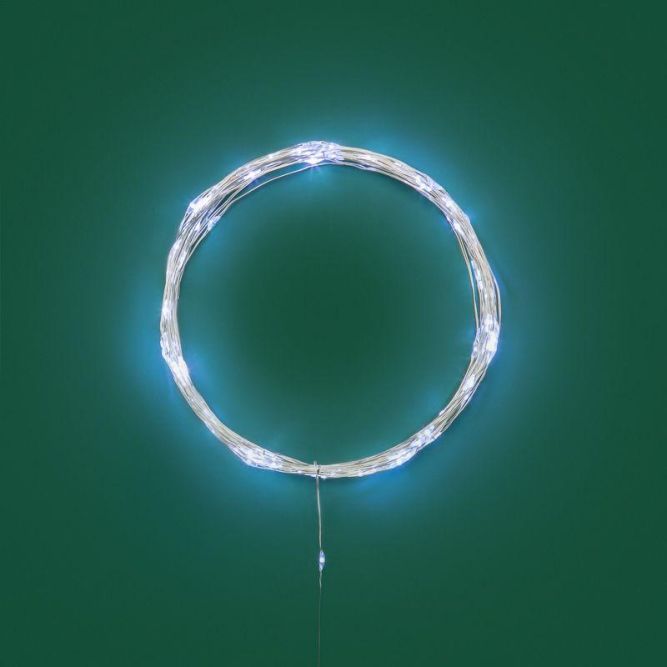 Гирлянда светодиодная "Роса" 10м 100 LED бел. IP20 3хАА (в комплект не входят) Neon-Night 302-075