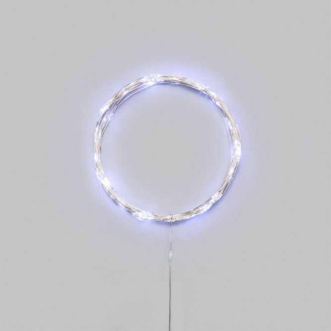 Гирлянда светодиодная "Роса" 10м 100 LED бел. IP20 3хАА (в комплект не входят) Neon-Night 302-075