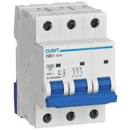Выключатель автоматический модульный 3п D 16А 10кА NB1-63H (R) CHINT 179882