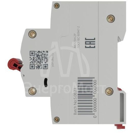 Выключатель автоматический модульный max типа MD125H 10кА 2п C 80А YON MD125H-2PC80