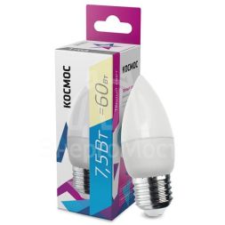 Лампа светодиодная CN 7.5Вт 220В E27 3000К Космос LkecLED7.5wCNE2730