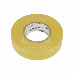 Изолента ПВХ профессиональная 0.18х19мм 20м желт. Kranz KR-09-2802