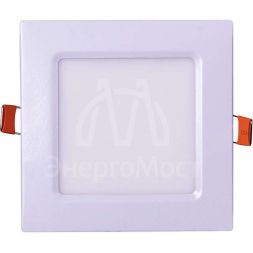 Светильник светодиодный ультратонкий встраив. PPL-S 6Вт 4000К IP40 WH 120мм квадрат Jazzway 5008229A