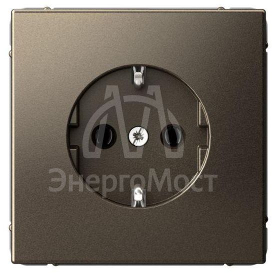 Розетка ArtGallery 16А с заземл. механизм мокко SE GAL000643