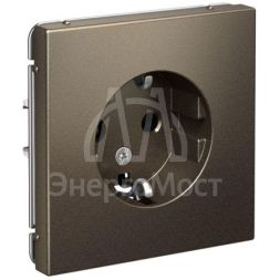 Розетка ArtGallery 16А с заземл. механизм мокко SE GAL000643