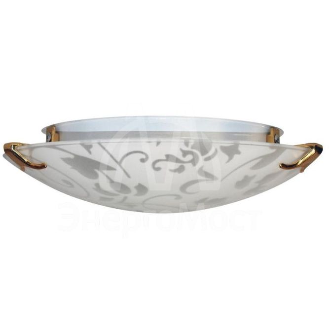 Светильник НПБ 01-60-130 &amp;quot;Эрика&amp;quot; d250 М15 60Вт E27 IP20 матовый бел./клипса зол. (инд. упак.) Элетех 1005204374