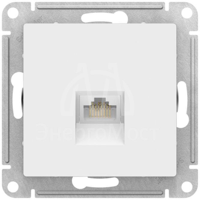 Розетка компьютерная AtlasDesign RJ45 кат.6A механизм лотос SE ATN001386