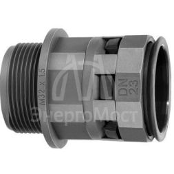 Переходник труба-коробка DN 12мм М20х1.5 полиамид черн. IP66 DKC PAM12M20N