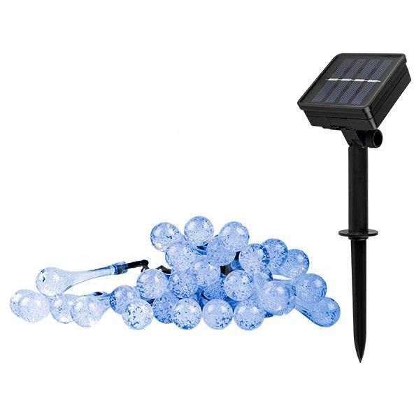 Светильник светодиодный SLR-G08-30B садовый; гирлянда капли син. солнечная батарея ФАZА 5040946