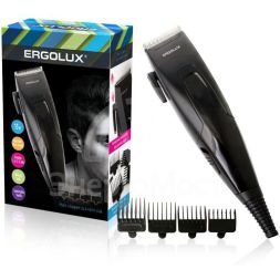 Машинка ELX-HC01-C48 для стрижки волос 15Вт 220-240В черн. Ergolux 13135