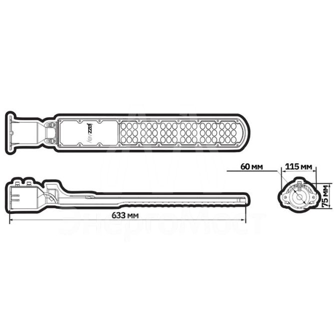 Светильник светодиодный PSL 09 100Вт 5000К уличный консольный ДКУ GR IP65 Pro JazzWay 5064119