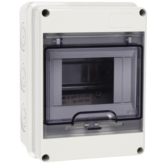 Бокс модульный накладной PDB/W 4005 GR (ЩРН-ПГ- 5) IP65 пластик. Pro JazzWay 5072053