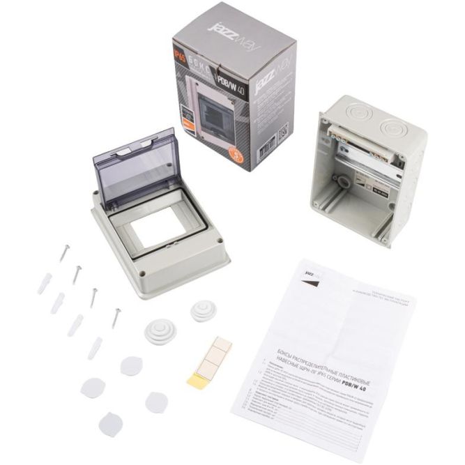 Бокс модульный накладной PDB/W 4005 GR (ЩРН-ПГ- 5) IP65 пластик. Pro JazzWay 5072053