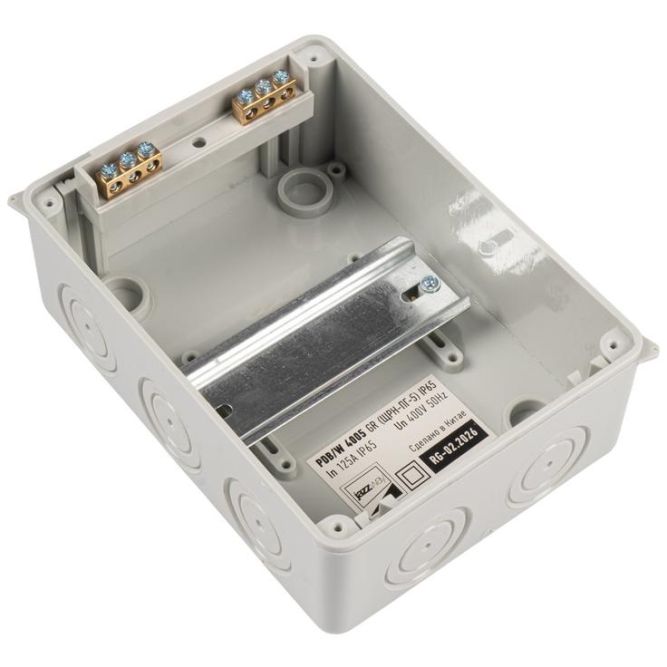 Бокс модульный накладной PDB/W 4005 GR (ЩРН-ПГ- 5) IP65 пластик. Pro JazzWay 5072053