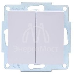 Механизм выключателя 2-кл. СП VESNA бел. LEZARD 742-0288-101