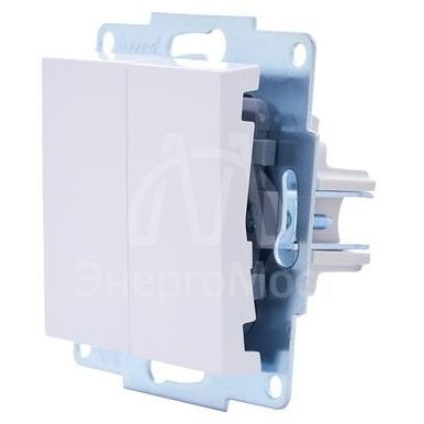 Механизм выключателя 2-кл. СП VESNA бел. LEZARD 742-0288-101