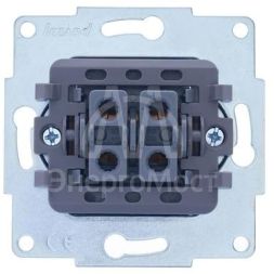 Механизм выключателя 2-кл. СП VESNA бел. LEZARD 742-0288-101