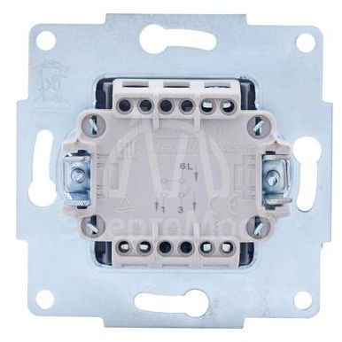 Механизм выключателя 2-кл. СП VESNA бел. LEZARD 742-0288-101